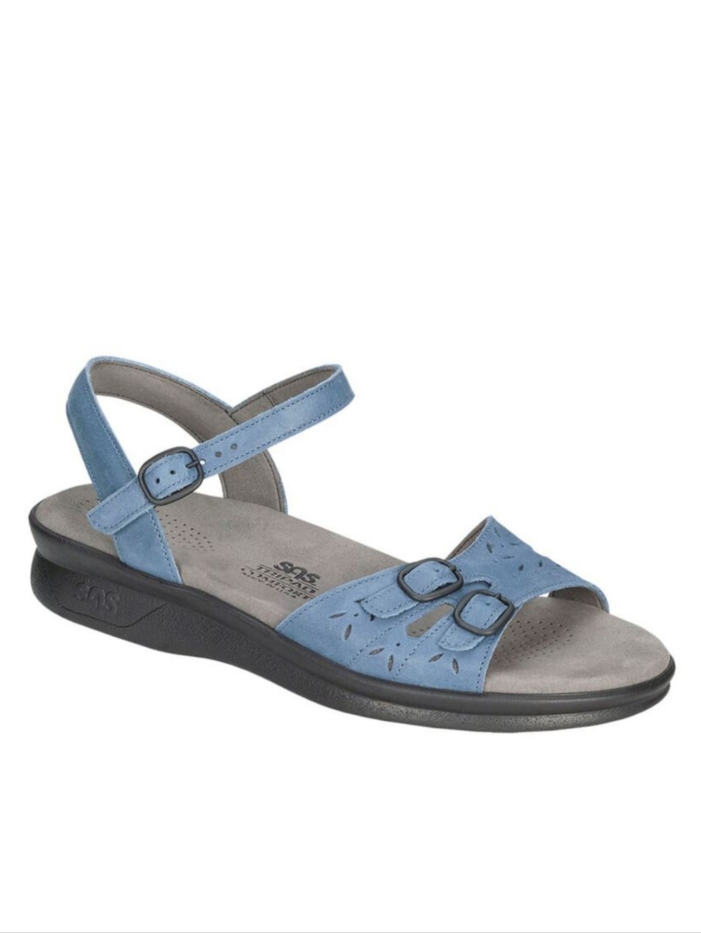 SAS Sandal Duo Quarter Strap Sandal Denim Blue 9.5 Narrow 9.5N